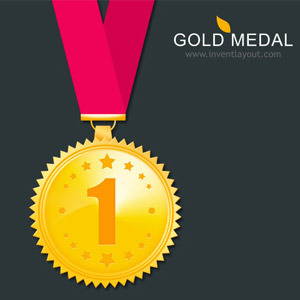 300x300 Gold Medal Vector