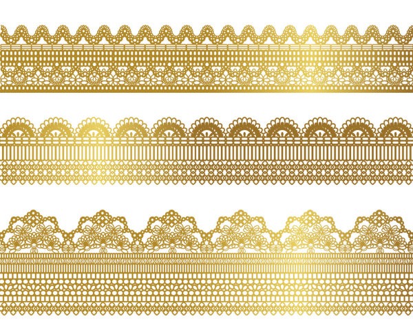 600x480 Gold Lace Pattern Vector Material My Free Photoshop World