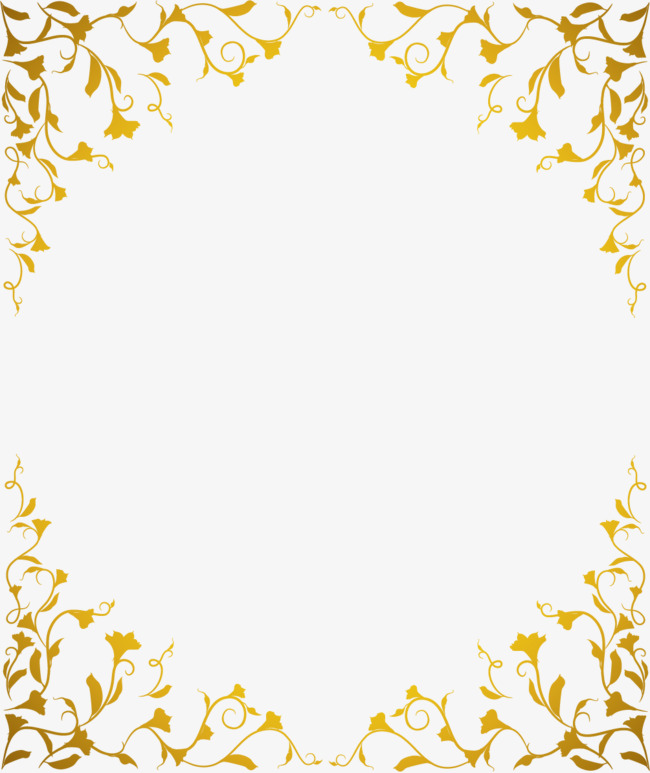 650x773 Vector Gold Pattern Frame, Vector, Golden, Pattern Png And Vector