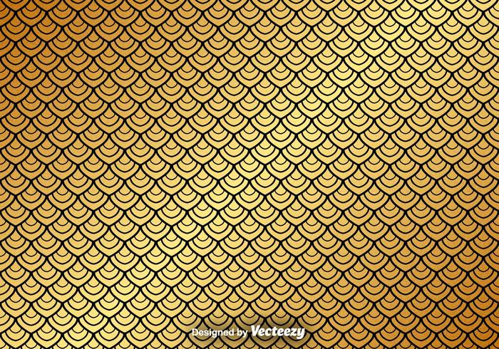 700x490 Vector Gold Seamless Pattern On Black Background