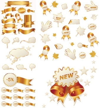 339x368 Gold Ribbon Free Vector Download (6,305 Free Vector) For