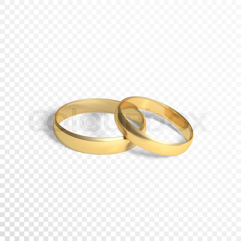 800x800 Golden Rings Symbol Of Marriage. Two Gold Rings. Vector