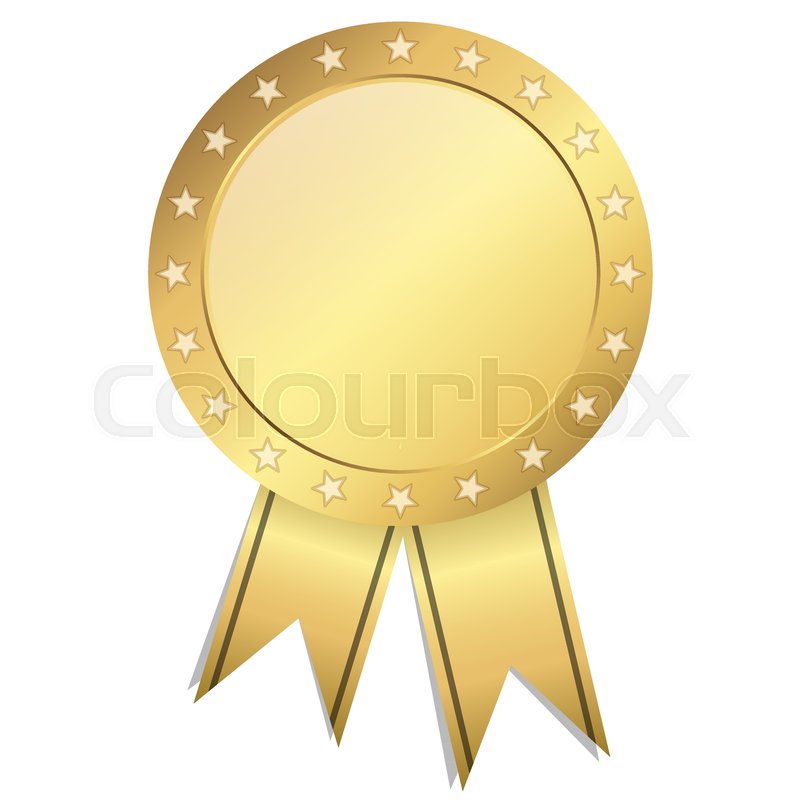 800x800 Gold Seal Of Quality Template With Ribbons Stock Vector Colourbox