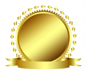 300x256 Gold Seal Stamp Or Medal With Banner Photo Free Download