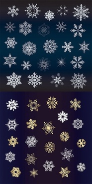 185x368 Gold Snowflakes Free Vector Download (3,941 Free Vector) For
