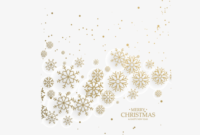650x439 Golden Snowflake Decoration, Snowflake Vector, Decoration Vector