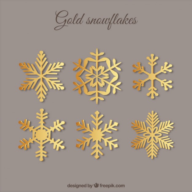 626x626 Golden Snowflakes Vectors, Photos And Psd Files Free Download