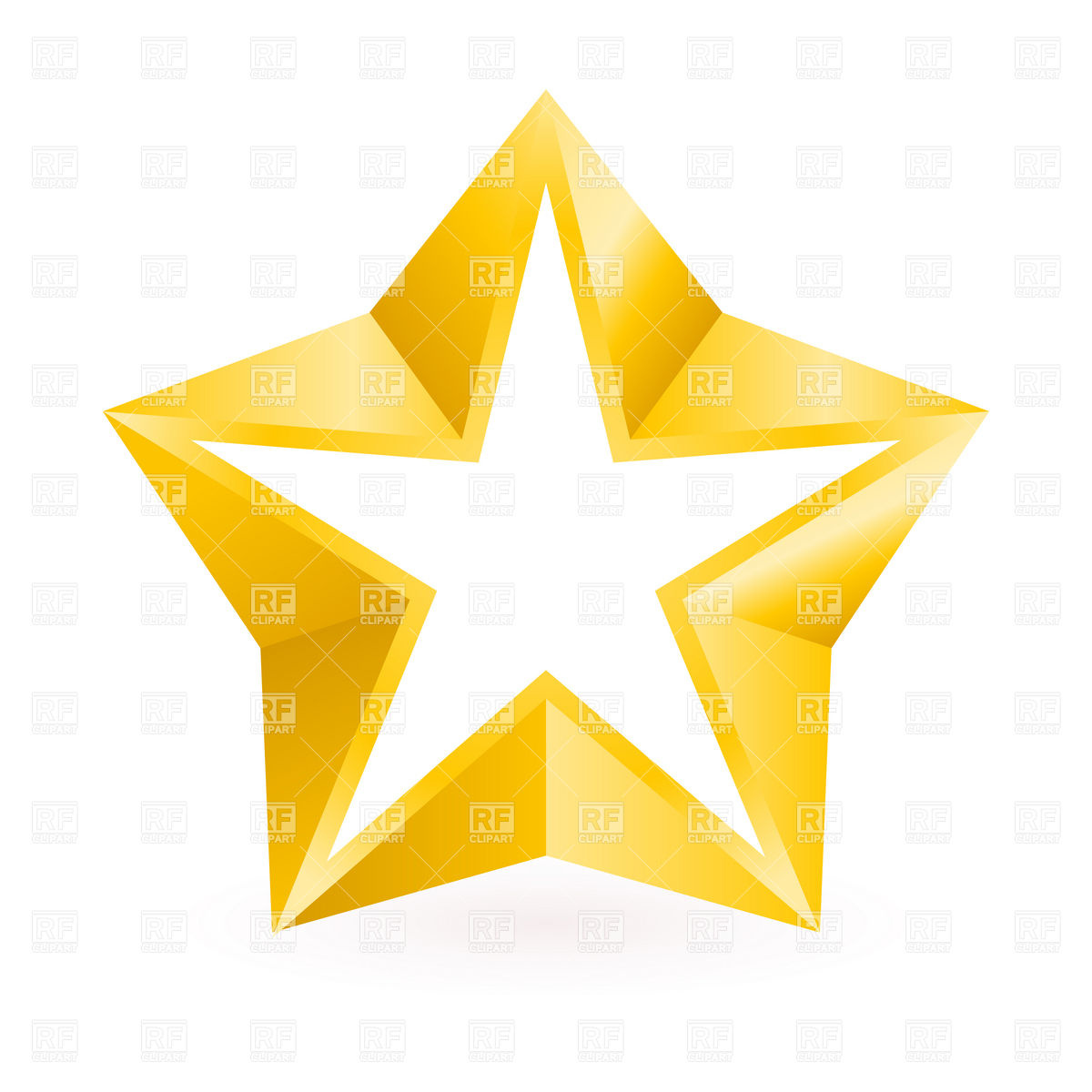 1200x1200 Golden Star Silhouette Vector Image Vector Artwork Of Icons And