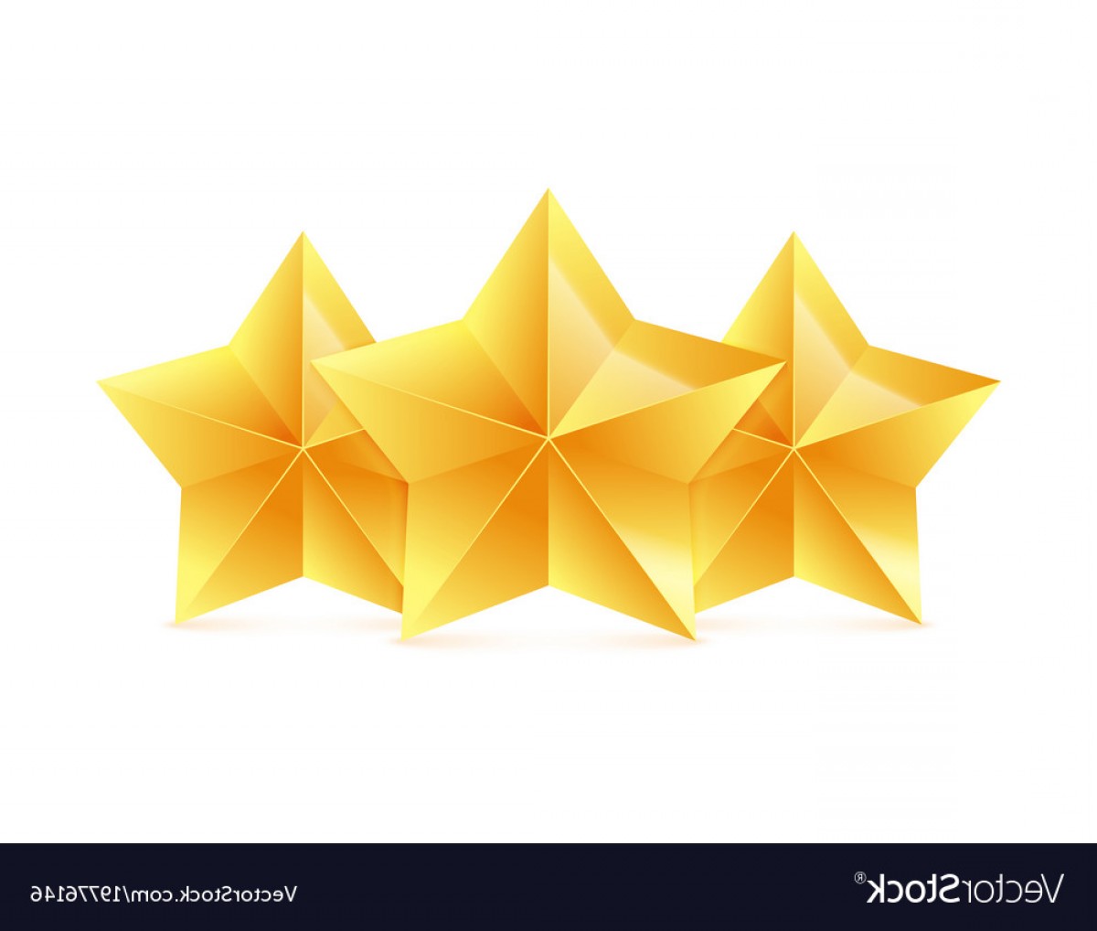 1200x1018 Three D Gold Stars On White Background Victory Vector Sohadacouri