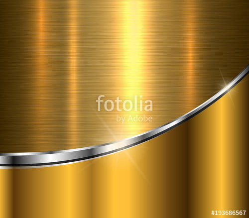 500x438 Gold Metallic Background, Elegant Golden Metal Texture Stock