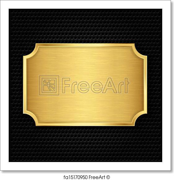 561x581 Free Art Print Of Gold Texture Plate, Vector Illustra. Gold