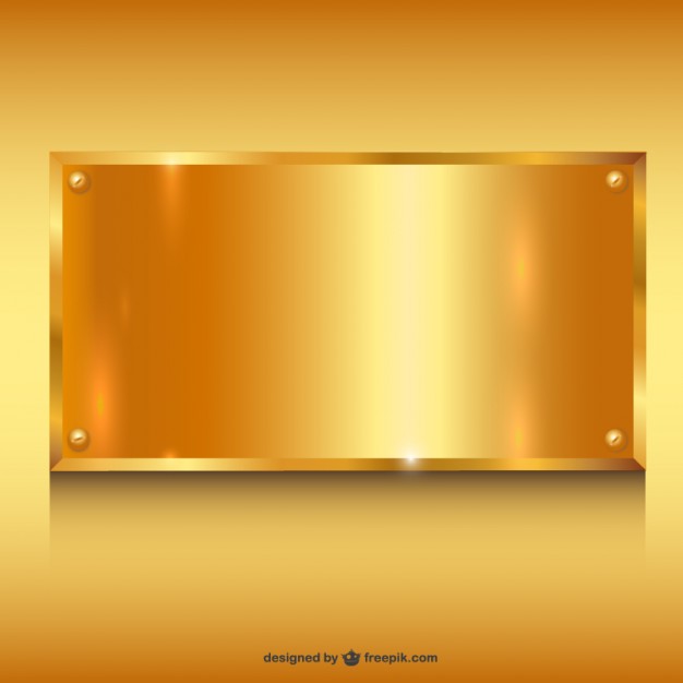 626x626 Gold Metal Banner Background Vector Free Download