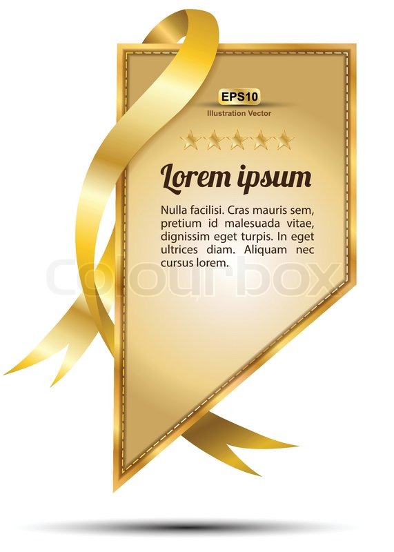 571x800 Tag Gold Vector For Best Service Ribbon Stock Vector Colourbox