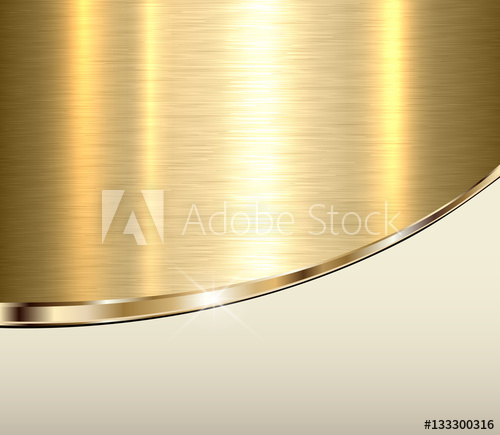 500x435 Gold Metal Background, Elegant Golden Vector Metallic Texture