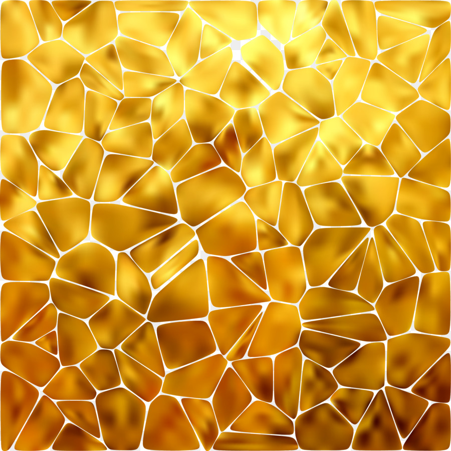 900x900 Honeycomb Gold Aluminium Foil Wallpaper