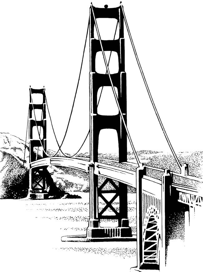 650x873 Golden Gate Clipart
