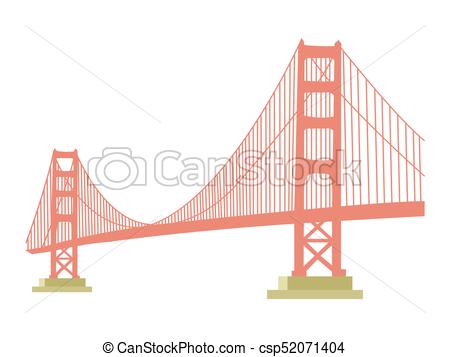 450x357 Golden Gate Bridge Icon Isolated On White Background.