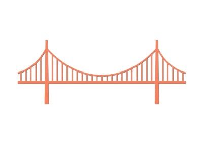 400x284 Fresh Suspension Bridge Clipart Golden Gate Bridge Vector Art And