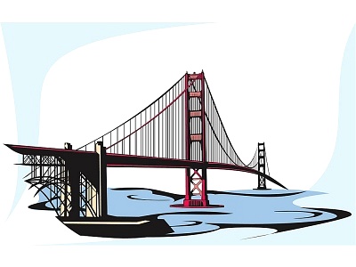 400x300 Golden Gate Clipart