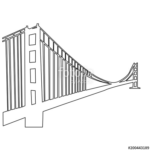 Golden Gate Bridge Vector Illustrator File at GetDrawings | Free download