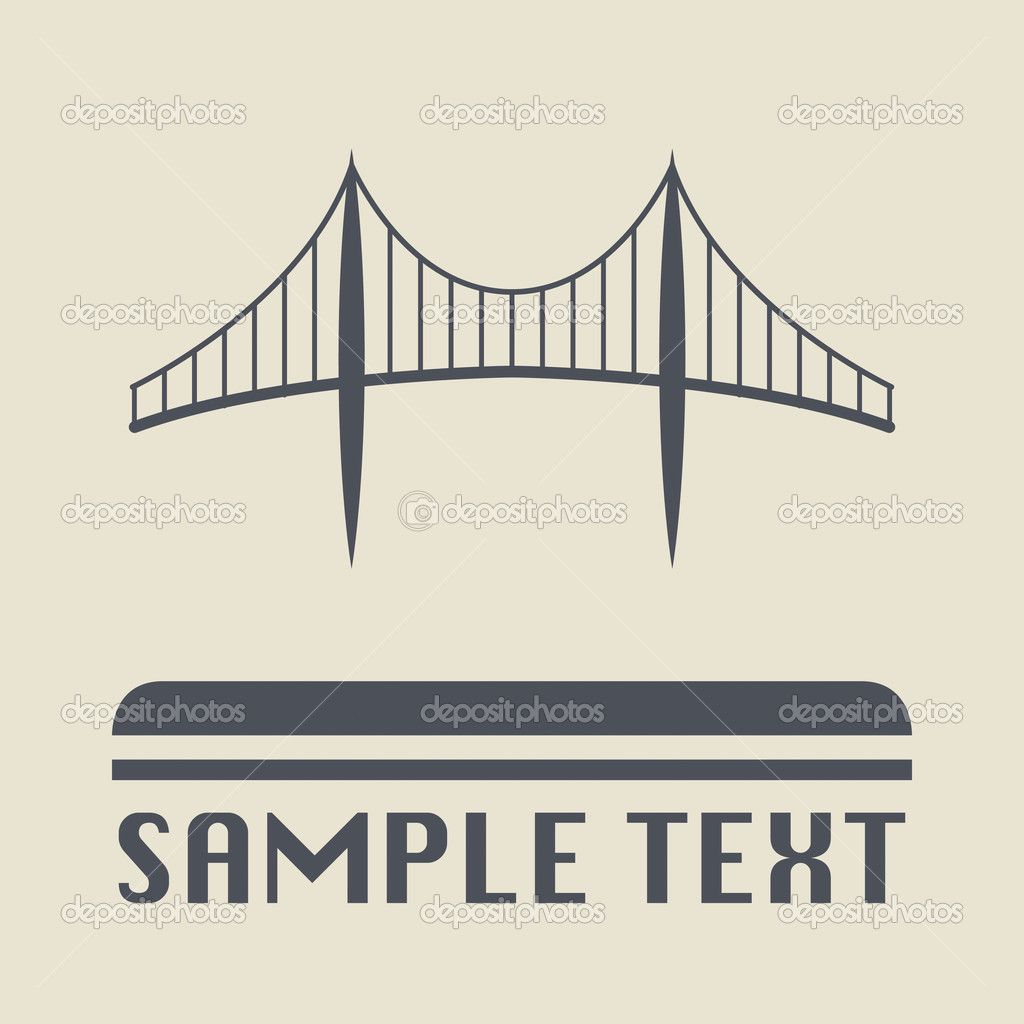 1024x1024 Golden Gate Bridge Vector Illustrator File
