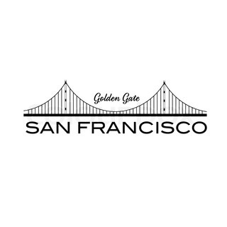 320x320 Golden Gate Bridge Vector Colourbox