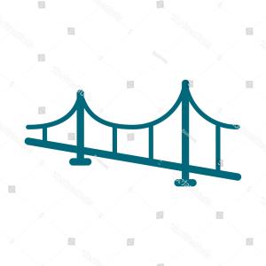 300x300 Stock Illustration Vector Golden Gate Bridge San Francisco Side
