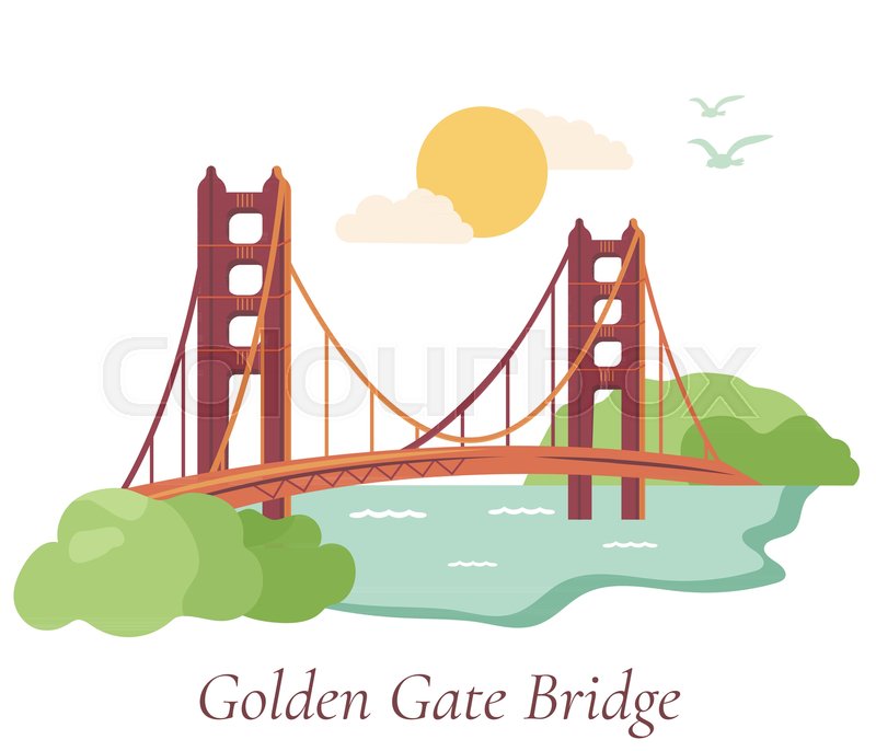 800x686 Welcome To San Francisco. Poster With Golden Gate Bridge Stock