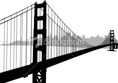 380x268 Golden Gate Bridge With San Francisco Skyline Line