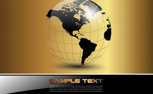 600x372 Golden Globe Business Vector Background