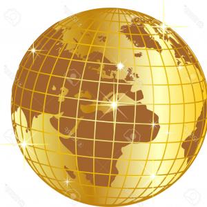 300x300 Vector Gold Earth Globe Illustration Geekchicpro