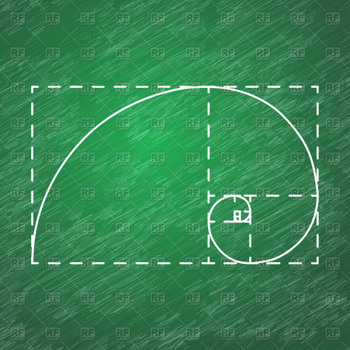 1200x1200 Golden Ratio On School Blackboard Background Vector Image Vector