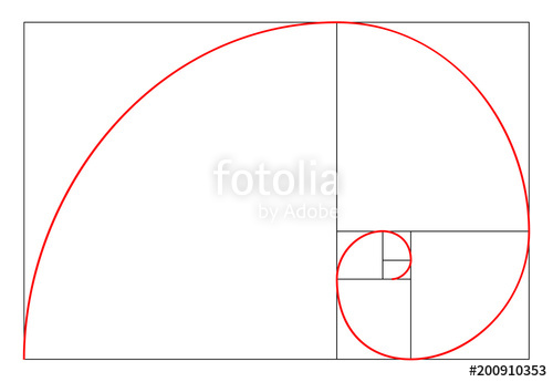 500x345 Minimalistic Style Design. Golden Ratio. Geometric Shapes. Circles