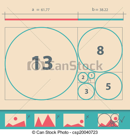 450x468 Golden Ratio,golden Proportion. Eps 10 Vector Illustration.