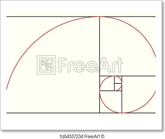 560x470 Free Art Print Of Golden Ratio Template. Proportion Symbol