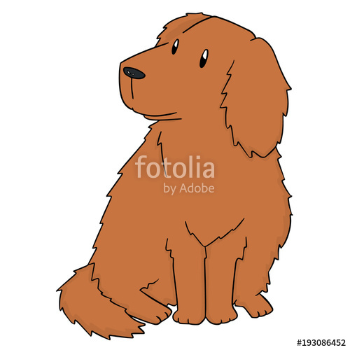 500x500 Vector Of Dog, Golden Retriever Stock Image And Royalty Free