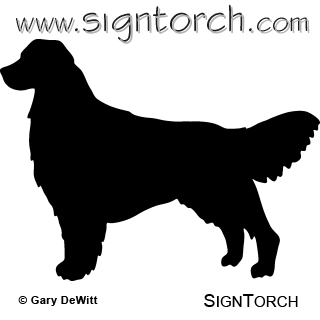 320x320 Golden Retriever 3 Signtorch, Turning Images Into Vector Cut