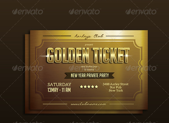 585x428 Ticket Invitation Template