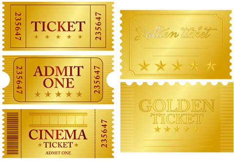 480x332 Vector Gold Ticket Free Vector Download (2,491 Free Vector) For
