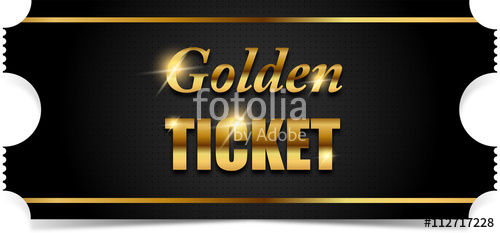 500x233 Golden Ticket Stock Image And Royalty Free Vector Files On