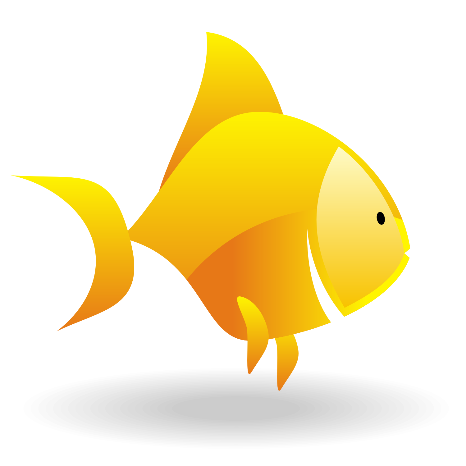 1500x1500 Vector For Free Use Goldfish Vector