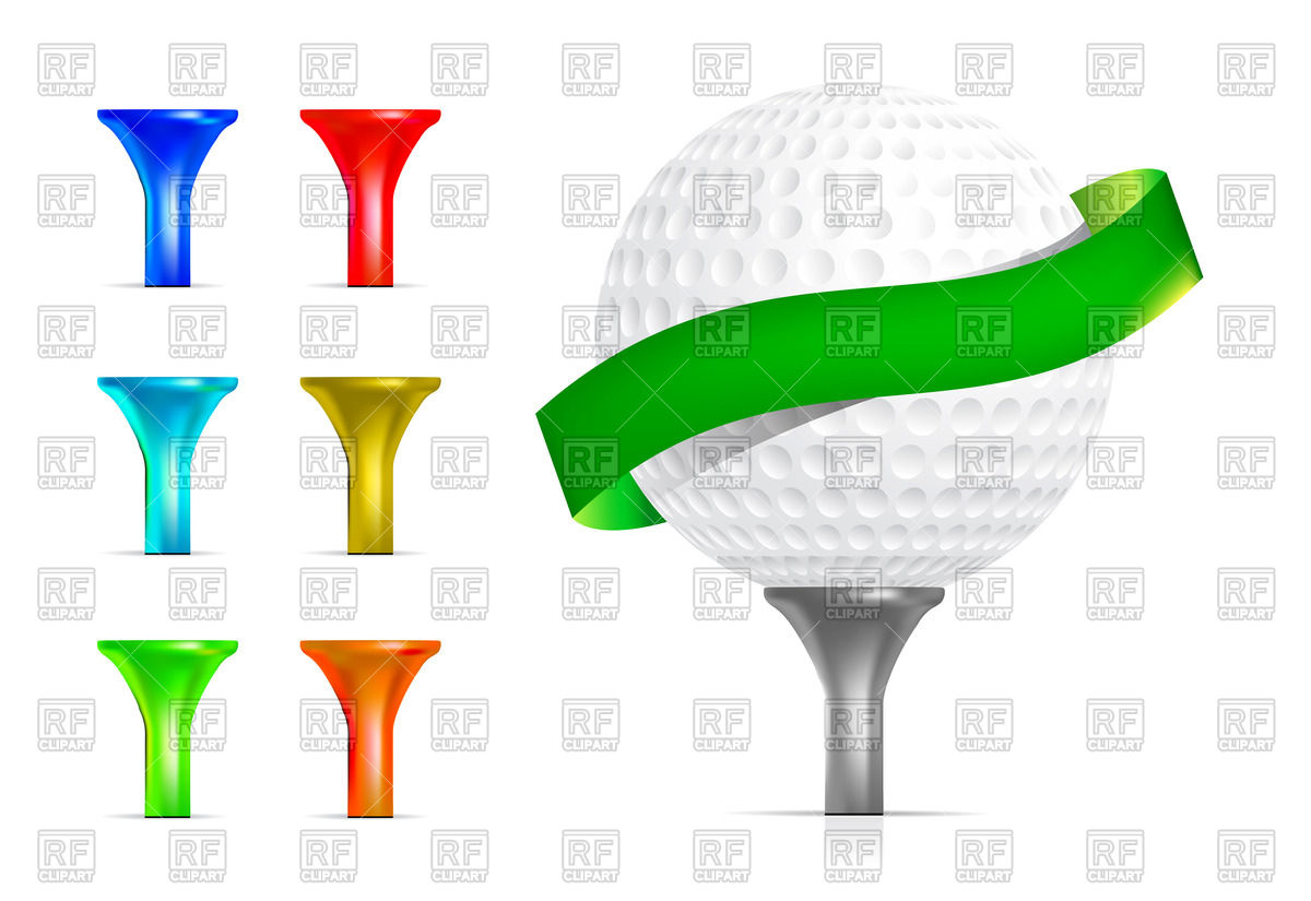 1200x825 Golf Ball With Tee Vector Image Vector Artwork Of Sport And