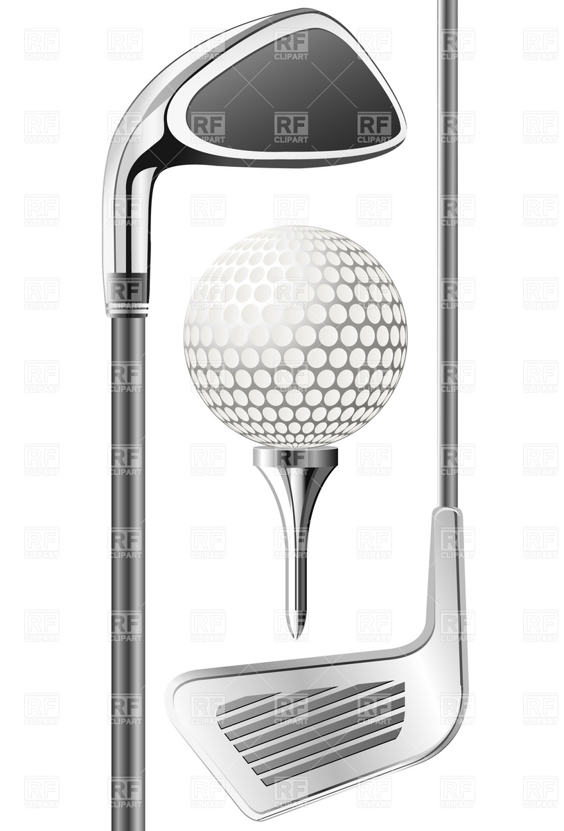 814x1200 Golf Club And Ball On Tee Vector Image Vector Artwork Of Sport