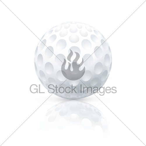 500x500 Golf Ball, Vector Gl Stock Images