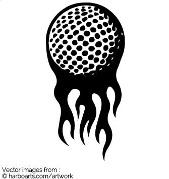 335x355 Download Flaming Golf Ball