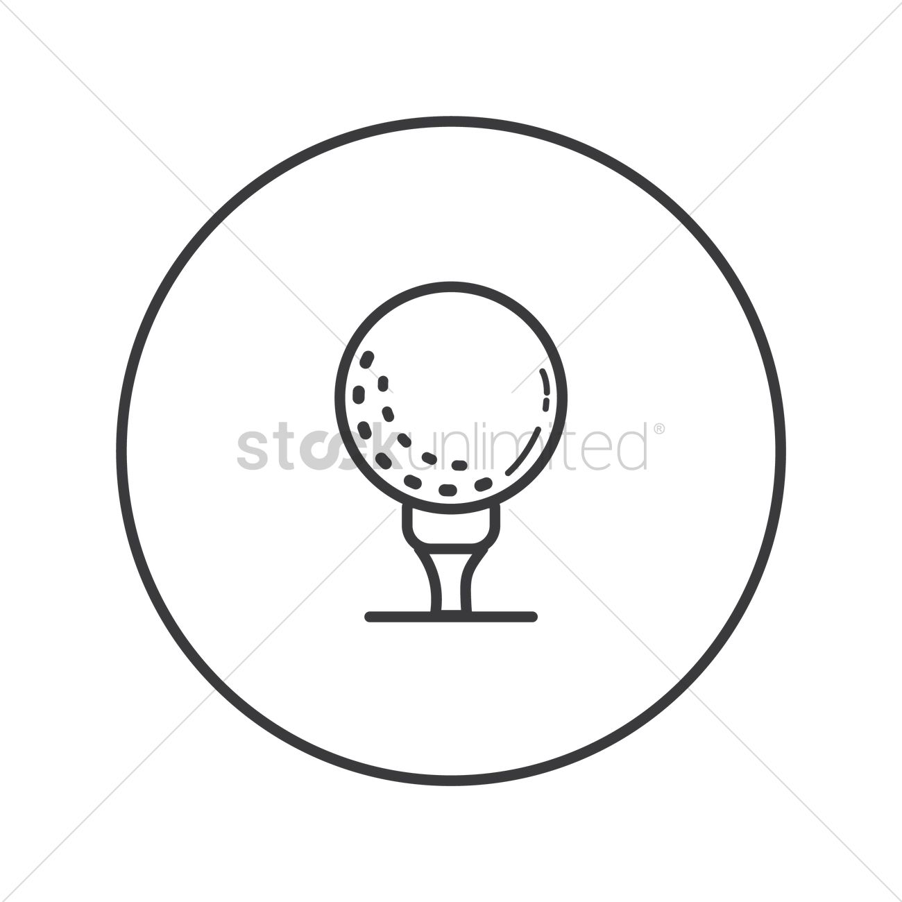 1300x1300 Free Golf Ball Vector Image