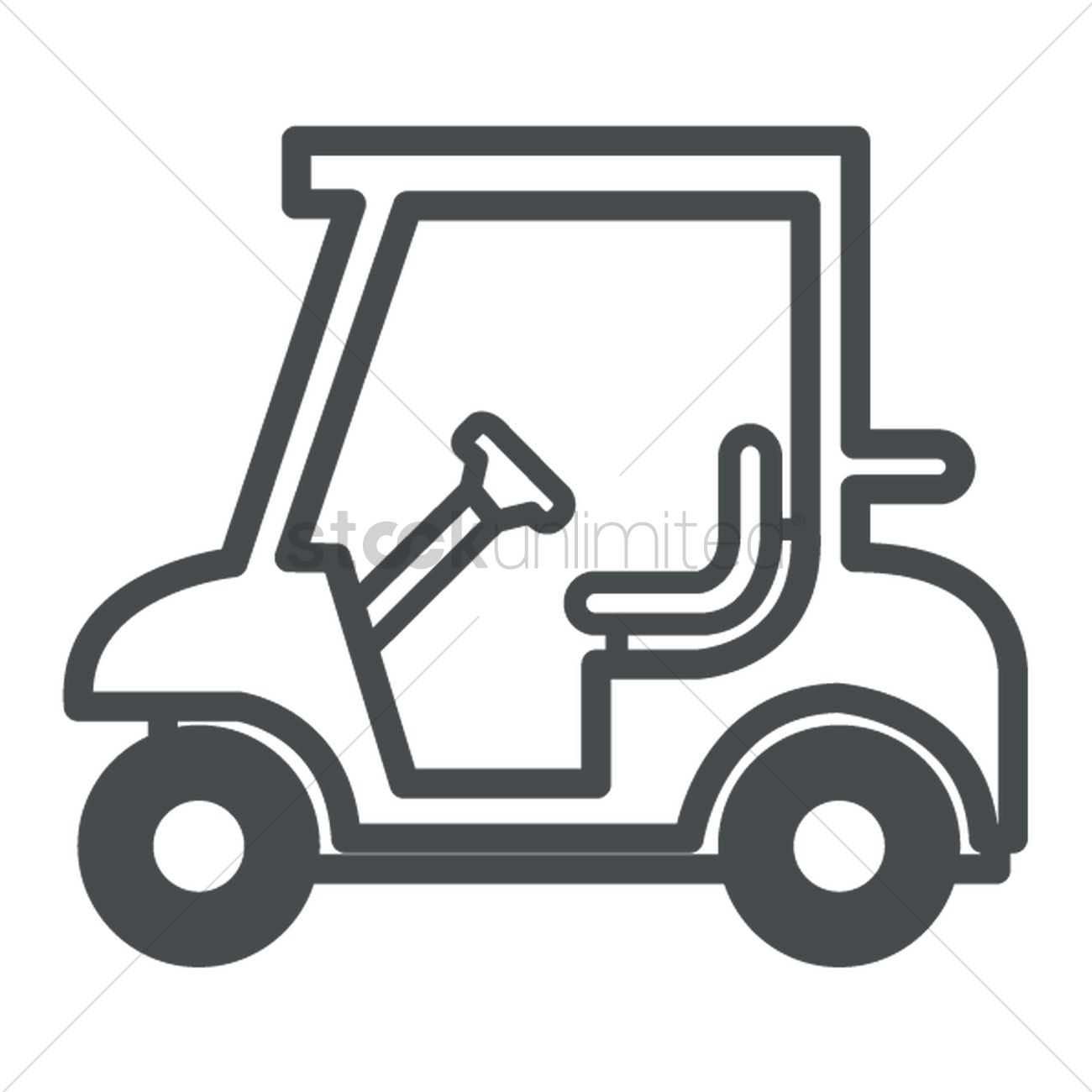 Golf Cart Vector at GetDrawings | Free download