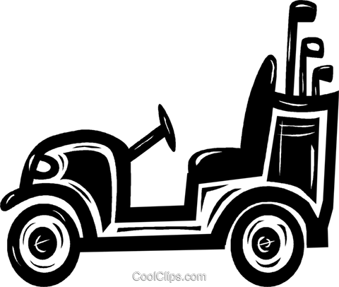 480x406 Golf Cart Royalty Free Vector Clip Art Illustration Vc040627