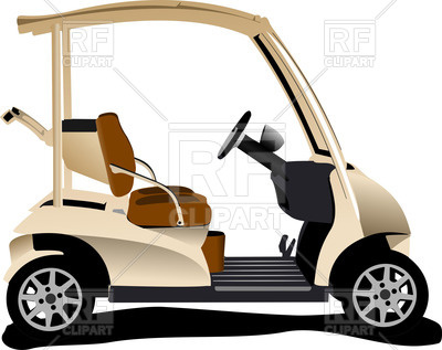 400x317 Electrical Golf Car Vector Image Vector Artwork Of