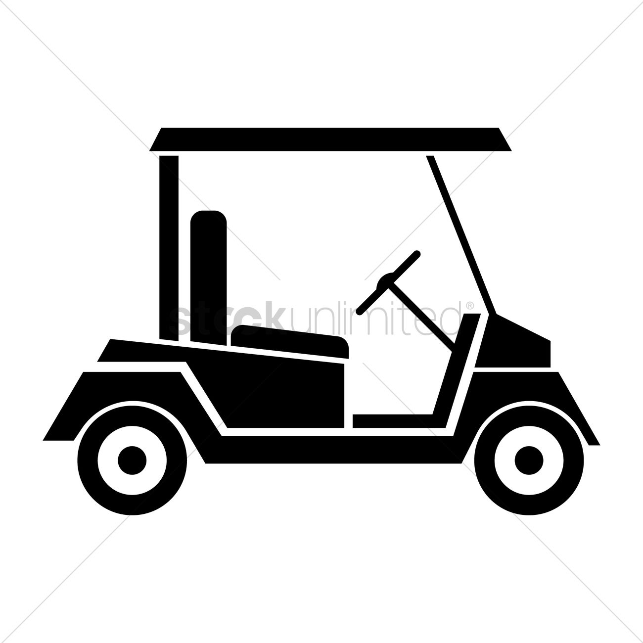 Golf Cart Vector at GetDrawings | Free download